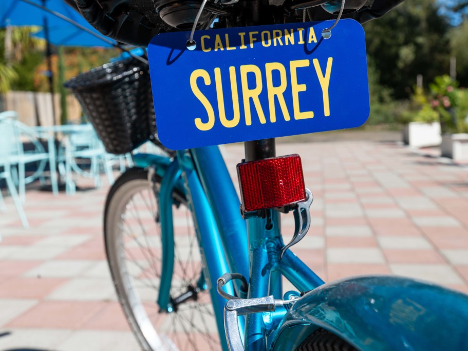 Guests have complimentary use of our Surrey bicycles