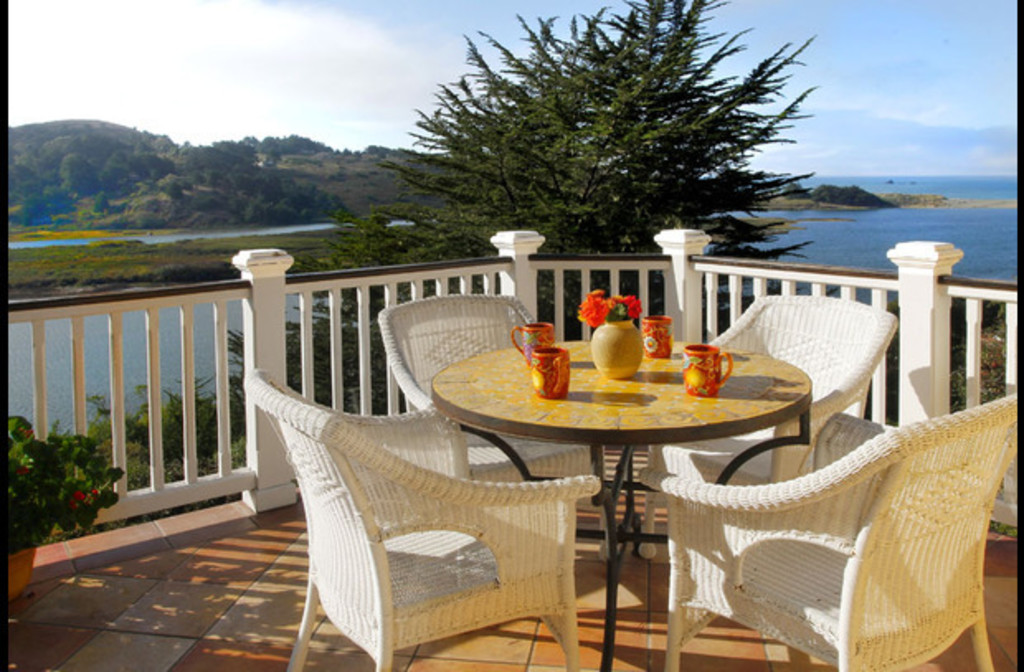 Main Level Deck with River and Ocean Views