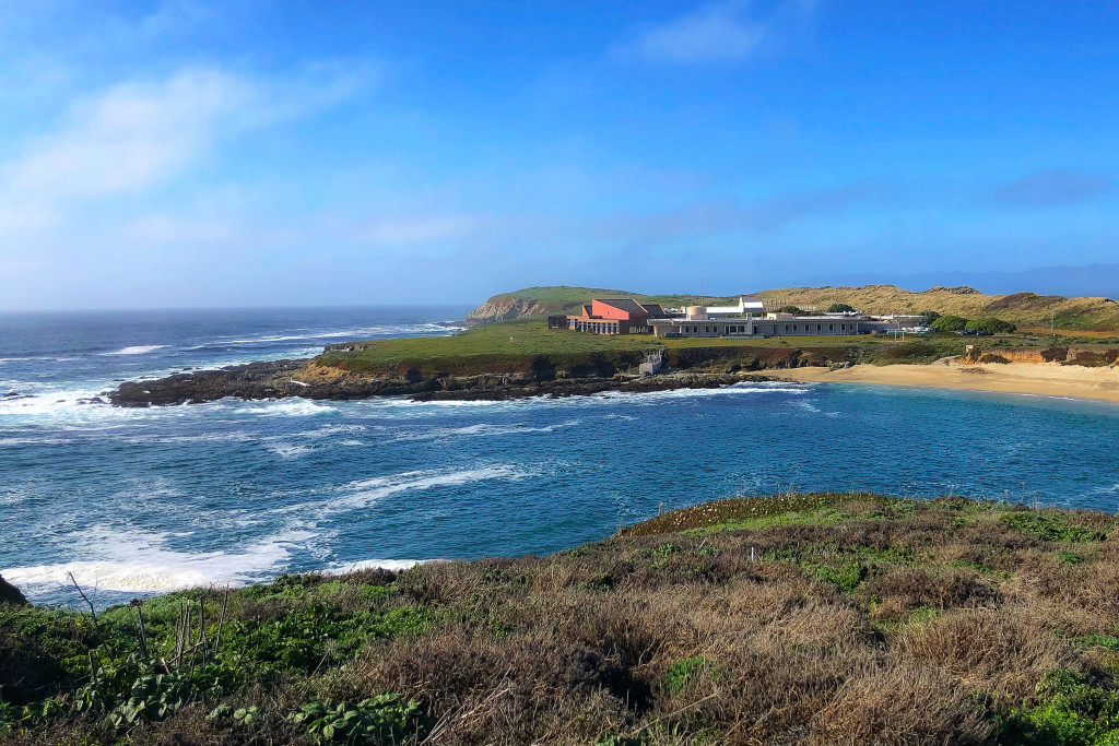 View of Bodega Marine Laboratory and Horseshoe Cove