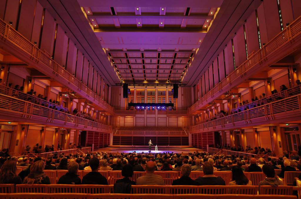 Inside Weill Hall - The 1,400 seat Weill Hall features artists ranging from orchestras; chamber ensembles; violinists, pianists, and vocalists; as well as jazz, world music, and ethnic dance.
