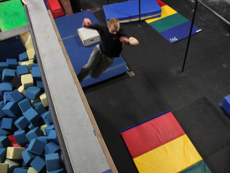 Parkour, fitness, and acrobatics classes for adults