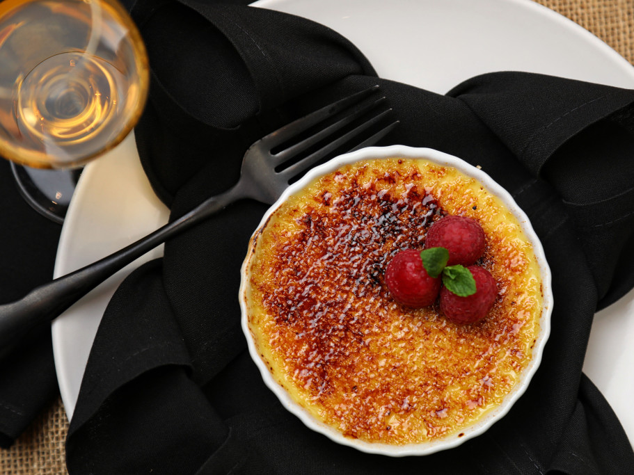 Creme Brulee at Jackson's Bar and Oven - Photo by Will Bucquoy