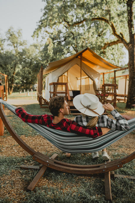 Relax in hammocks (Riverside tents only)