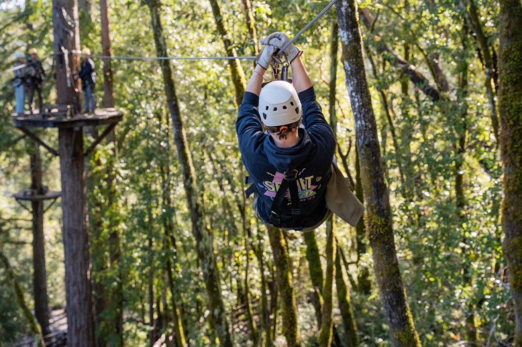 Zipping to Friends - Photo by Russian River Media