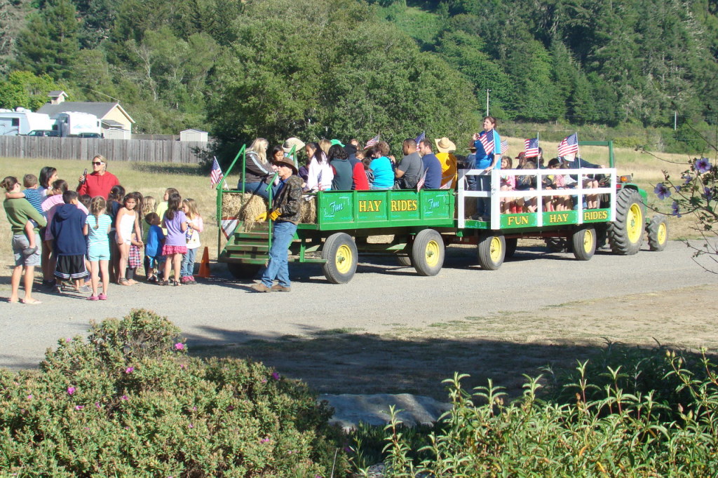 Hay Ride at Casini Ranch Family Campground