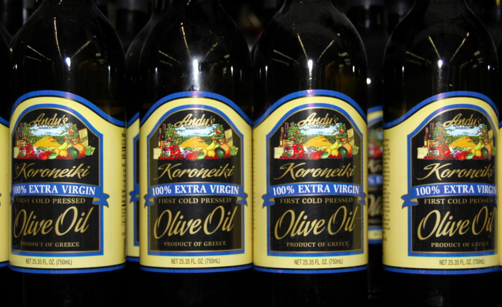 Look for Andy's Greek Olive Oil. A family Favorite!