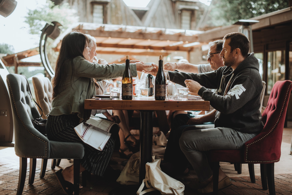 Progressive dinner at Russian River Vineyards - Photo by Gary Ottonello