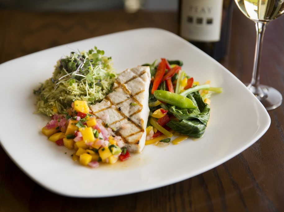 Drakes Sonoma Coast—fresh seafood with seasonal vegetables and a crisp local white wine - Drakes