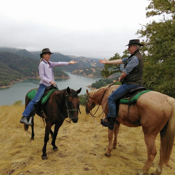 Couple's ride at The Ranch at Lake Sonoma