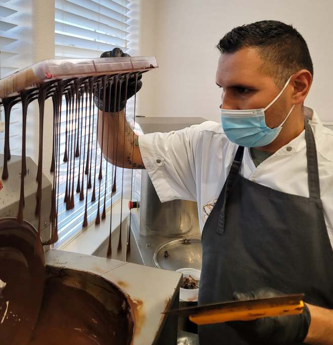 Chef Buttercup Making Chocolates