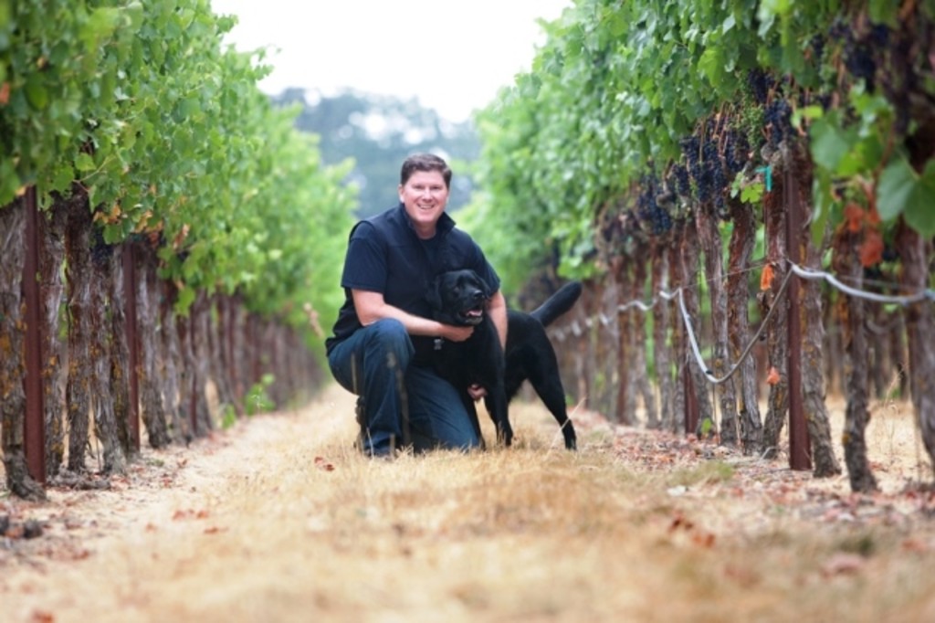 Steve Law (winemaker), with Cooper