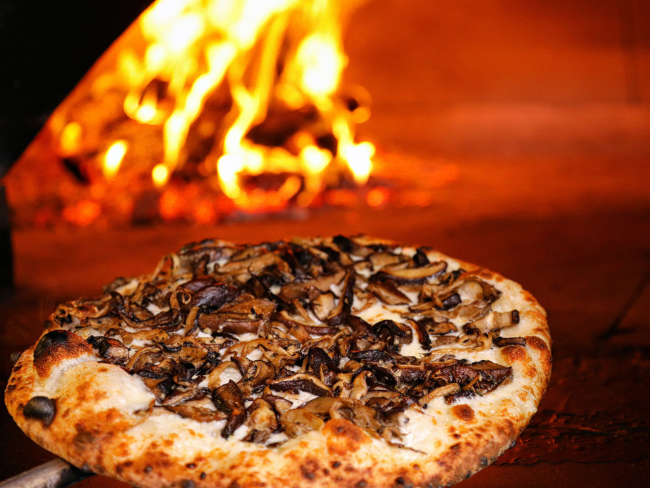 Mixed Mushroom Pizza at Jackson's Bar and Oven - Photo by Will Bucquoy