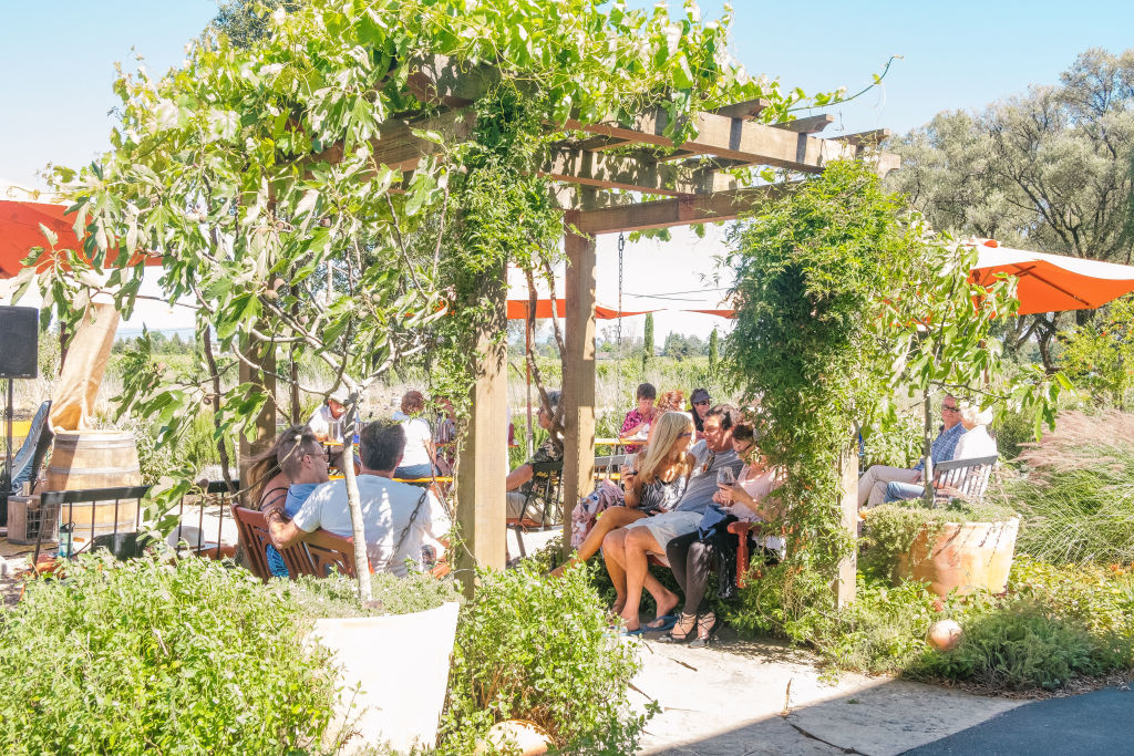 Outside Garden Space for Small and Large Group Tastings