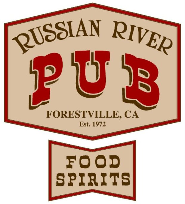 Russian River Pub Food & Spirits Sign