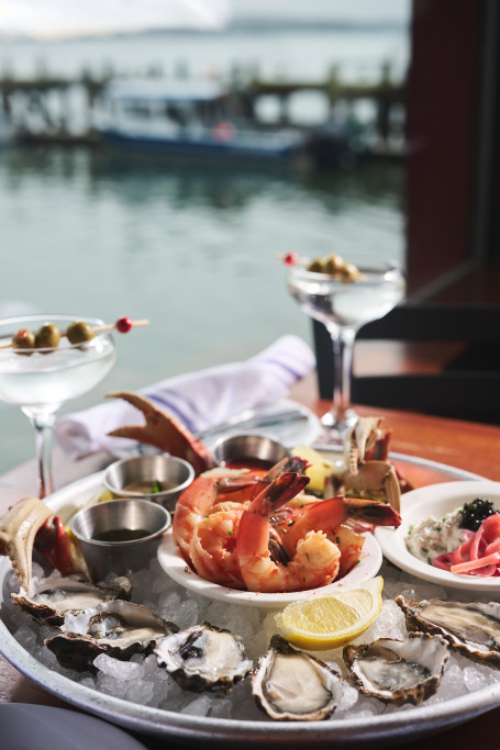 Rocker Oysterfeller's at the Wharf Seafood Platter