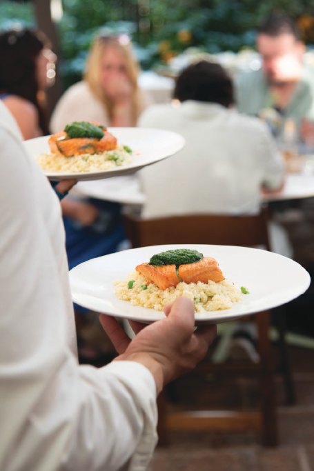 Salmon Menu for a Sunflower Wedding