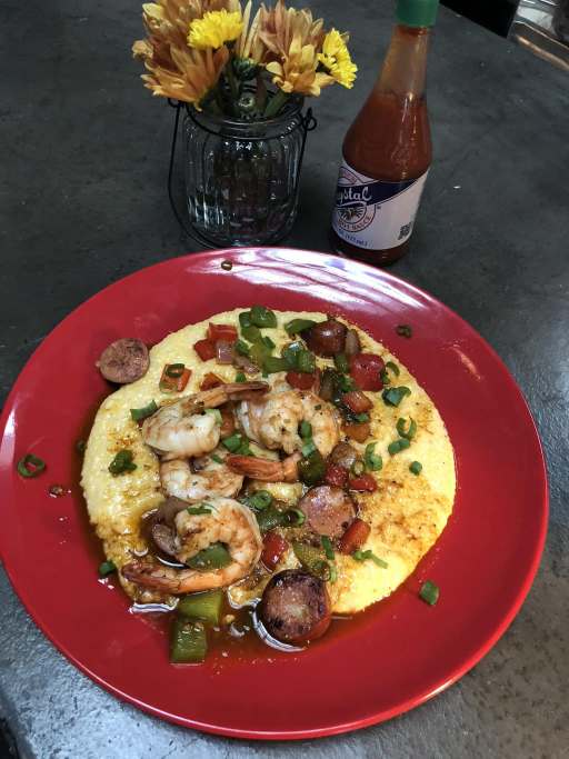Saucy Mama's Jook Joint shrimp and grits - Saucy Mama's Jook Joint shrimp and grits.
