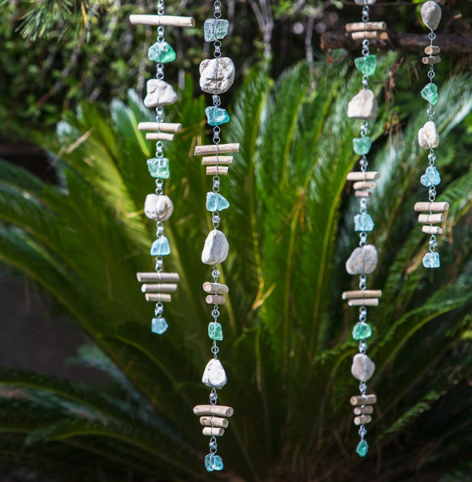 Garden Age Sea Glass Hanging Garland
