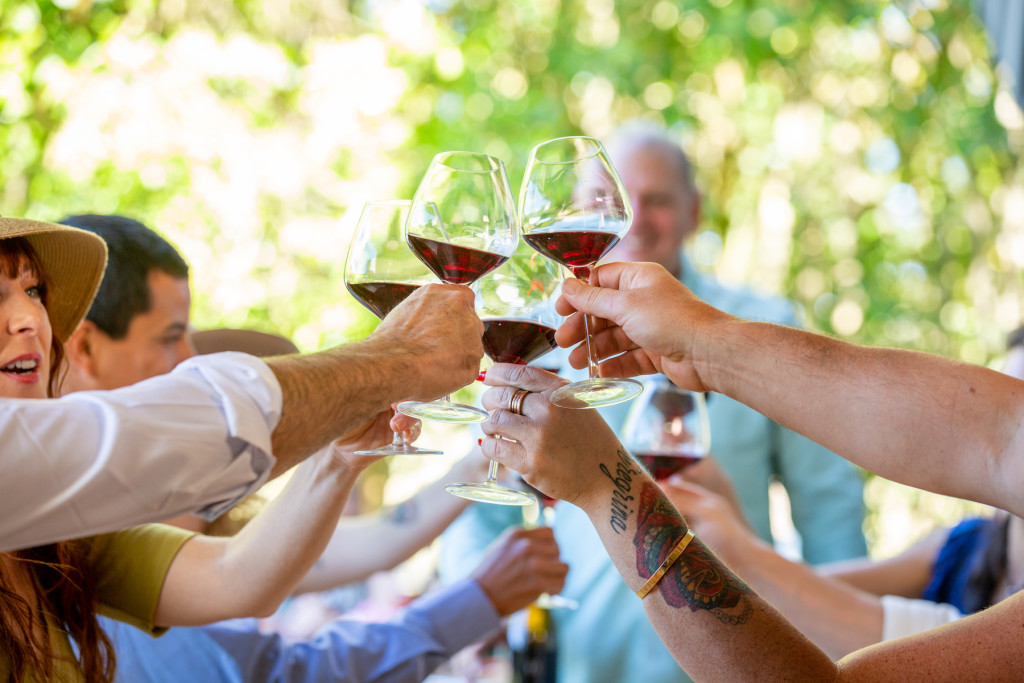 Building community through wine tasting at the Halleck Vineyard winery in Sebastopol.