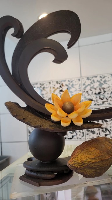 Spring Time Chocolate Sculpture, Chef & Artist, Entirely Chocolate, New Sonoma County Traditions