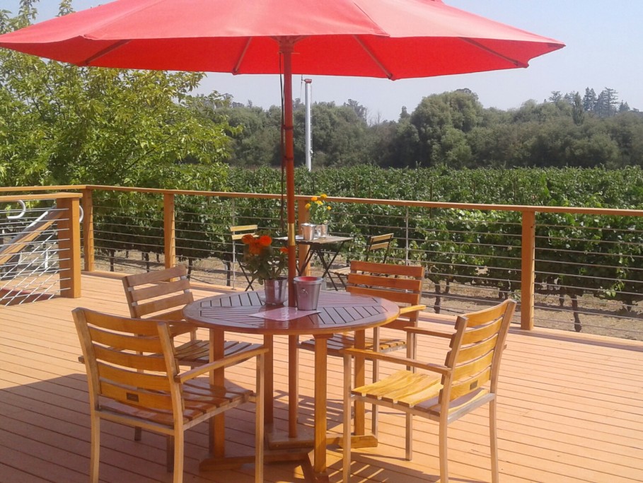 Corner of Tasting Room Deck