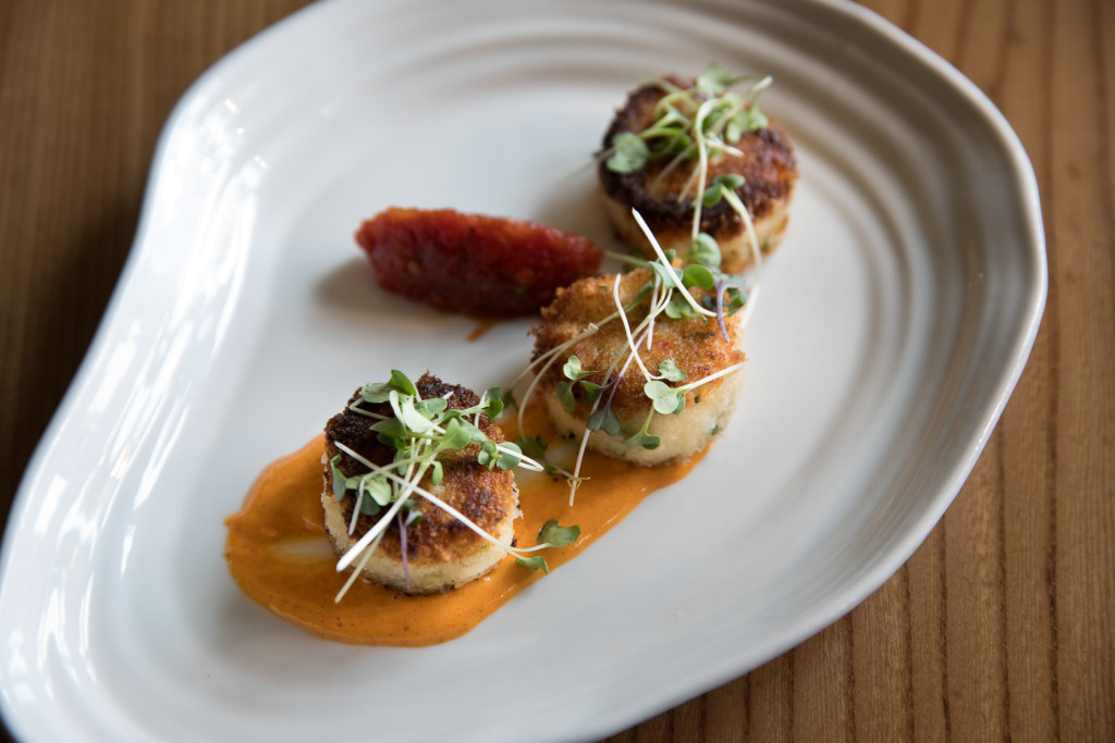 The Lodge at Bodega Bay Drakes Sonoma Coast Restaurant Seared Scallops Dish