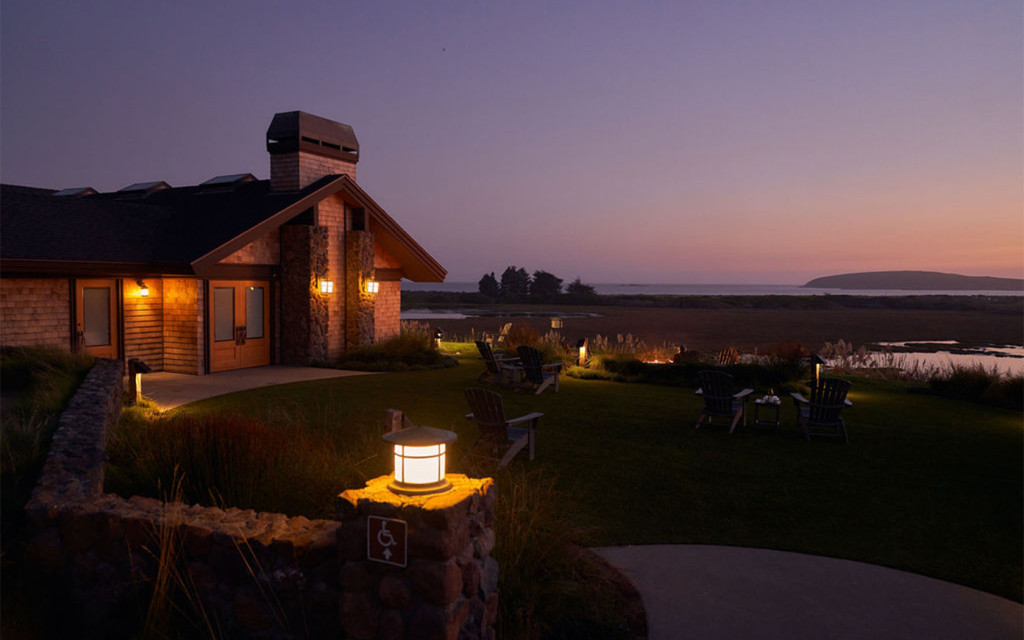 The Lodge at Bodega Bay Waveside & Patio Exterior at Night