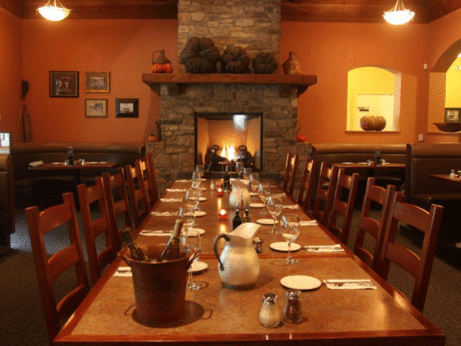 Union Hotel Restaurant East Santa Rosa - Our fireside family table fits up to 18 guests.
