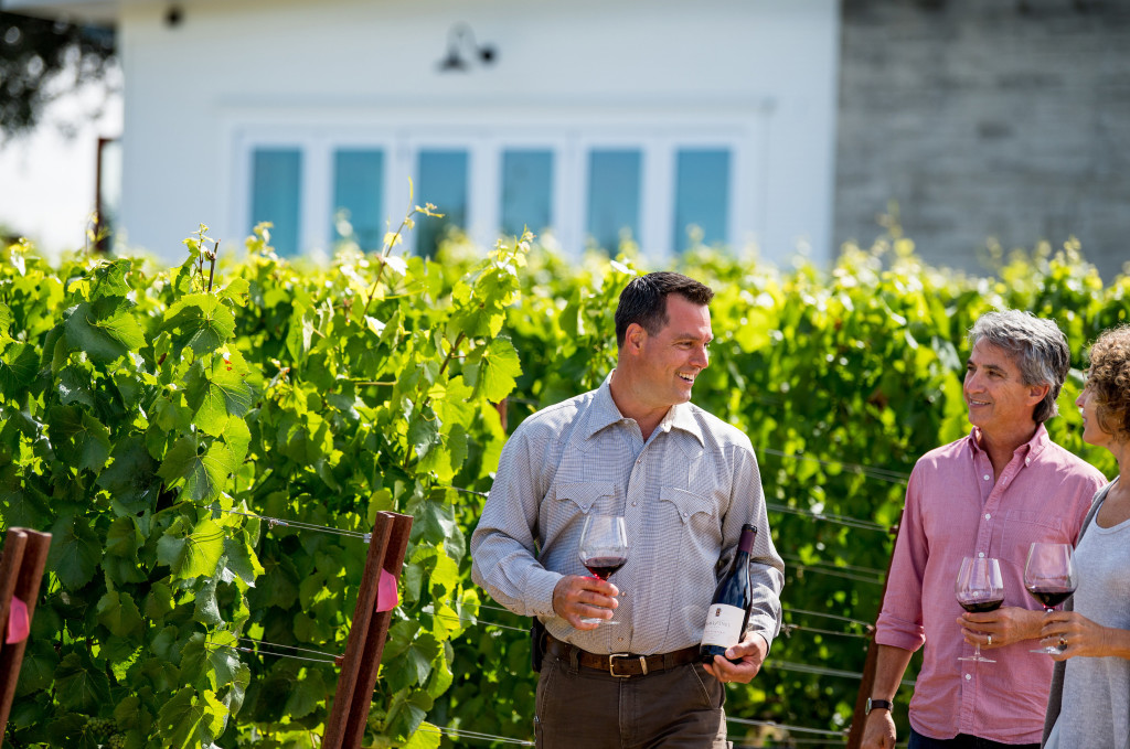 Paul Sloan gives a private tour with the Vigneron