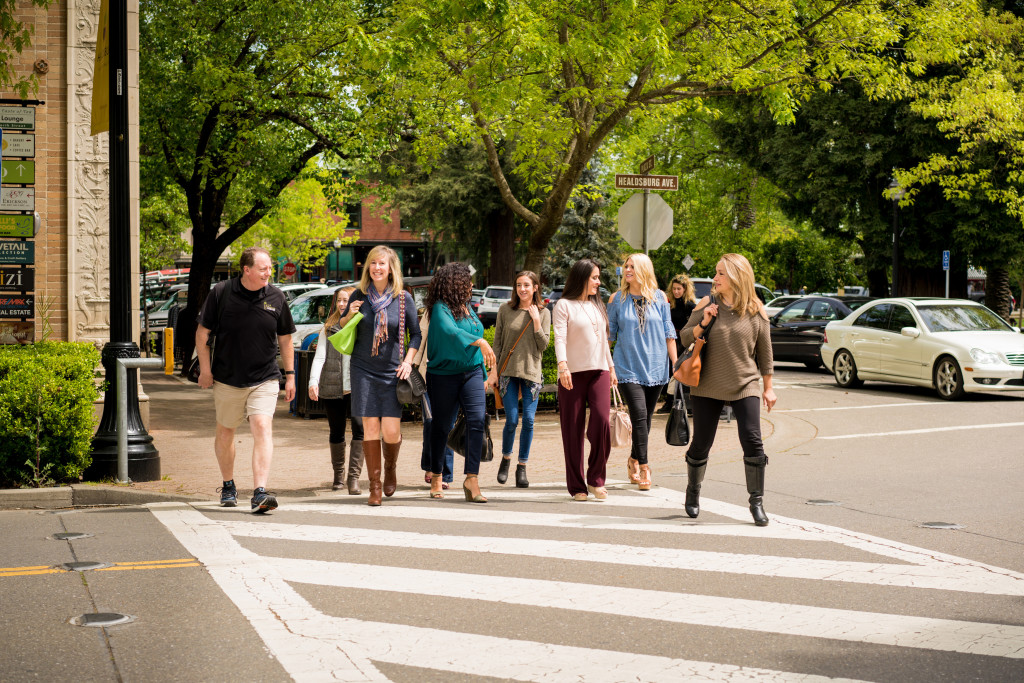Walking in Healdsburg