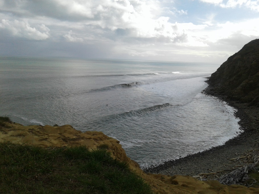 Surfing on the Northern California coast