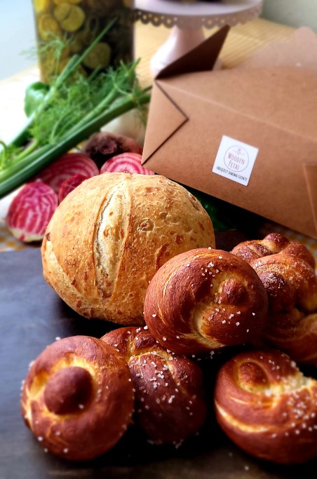 Fresh Baked Pretzels made with love in Sonoma County