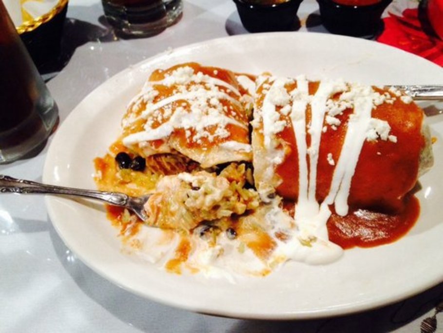 Chipotle Burrito at La Bodeguita Mexican Grill