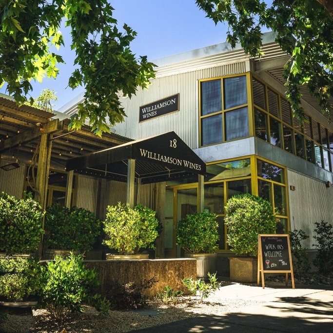 18 Matheson St Tasting Room - Our downtown Healdsburg location! Join us from 11 am - 7 pm daily. Happy Hour offered on weekdays 4 pm - 6pm!