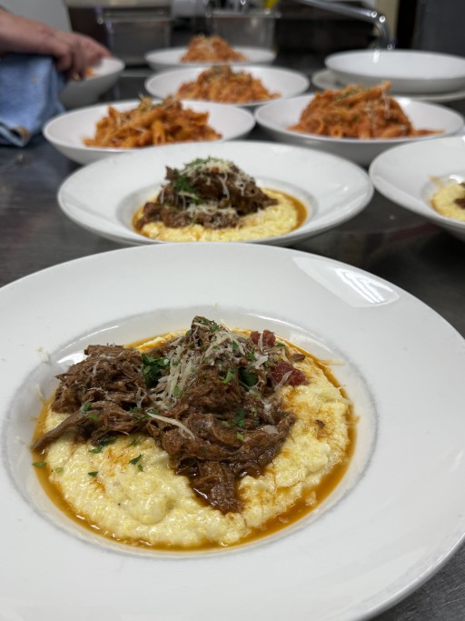 Rosso Pizzeria & Wine Bar - Kitchen - A few of our plates: Bolognese and Pot Roast & Polenta