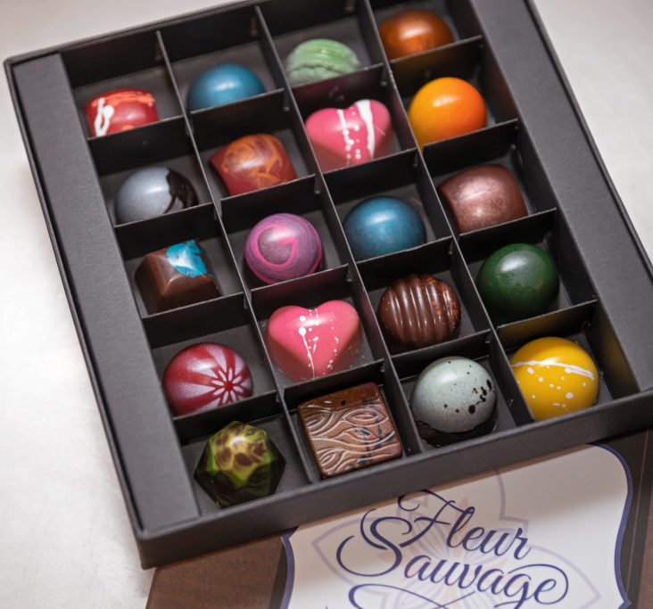 20pc box of bonbons, Holiday Box of chocolates, Holiday gift, Christmas Gift