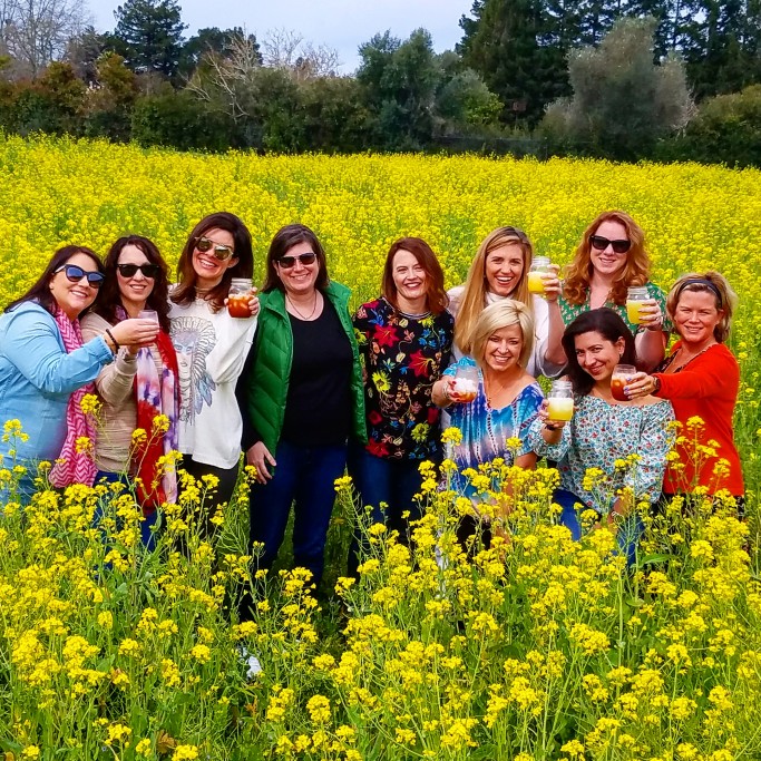 ladies in mustard field