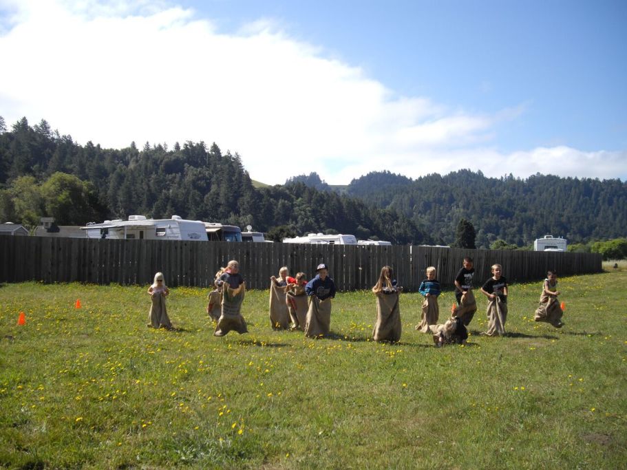 Sack races!