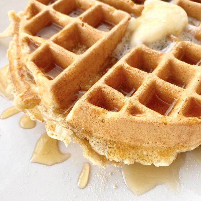 This waffle is G L U T E N F R E E ! How incredible is that?