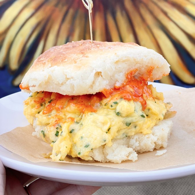 B I S C U I T • S A N D O ! These housemade biscuits are everything you could want in a breakfast sa