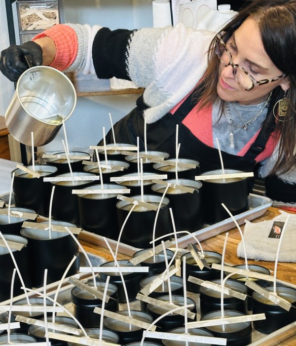 Pouring Candles - Duncans Mills Candle Co.