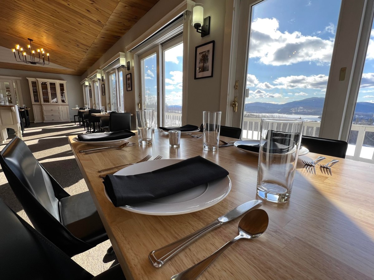 Stunning views from our dining room