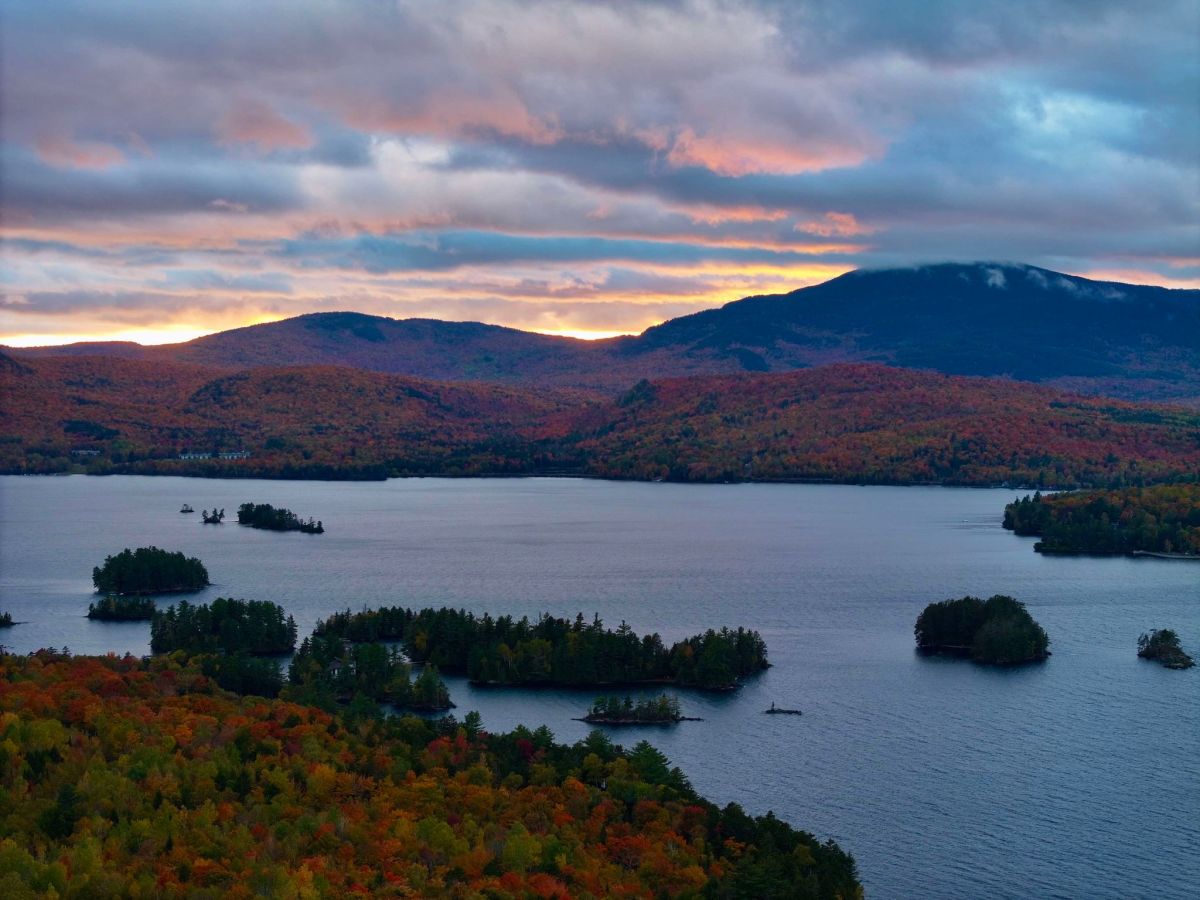 View of Big Moose foliage