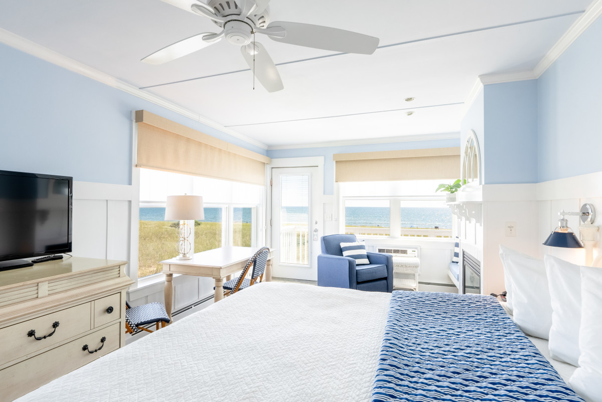 Edgewater room with beach view.