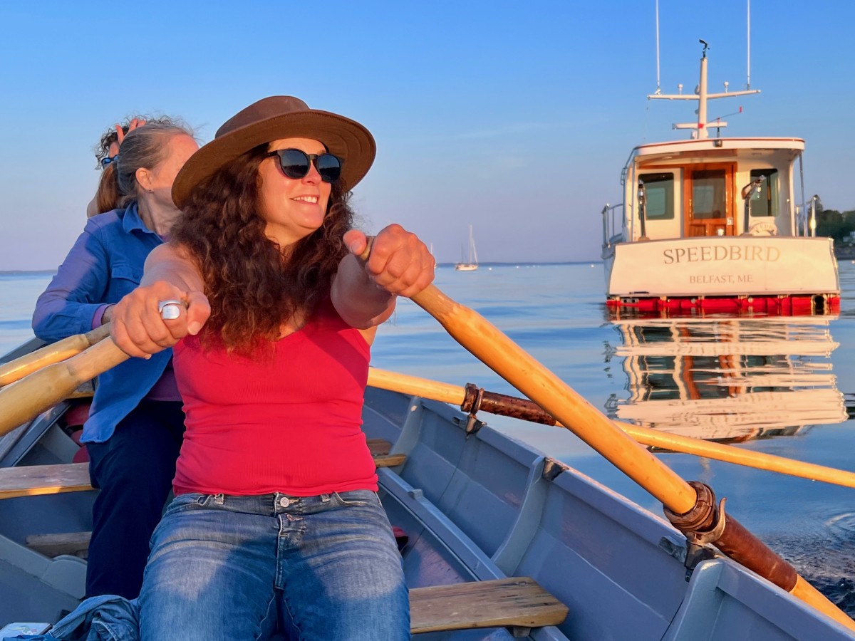 There's nothing like a Maine sunset from the water! DoryWoman Rowing offers these May-Oct.