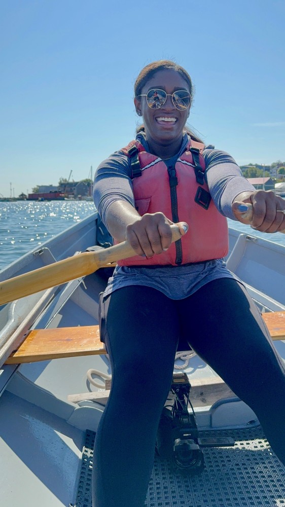 Learning to row is fun and empowering. We break for nature!