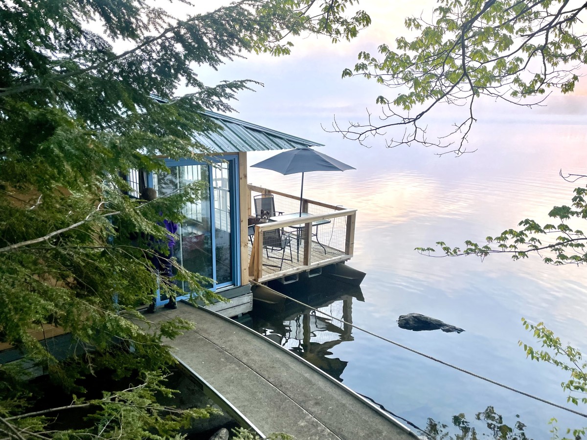 Not just on the water.  In it.