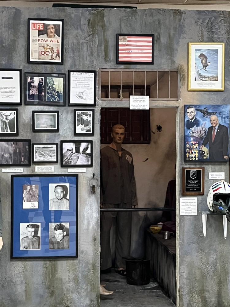 Replica POW cell from Hanoi Hilton