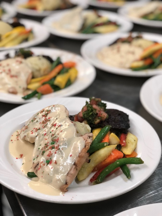 Chicken and Veggies with Mash Potatoes