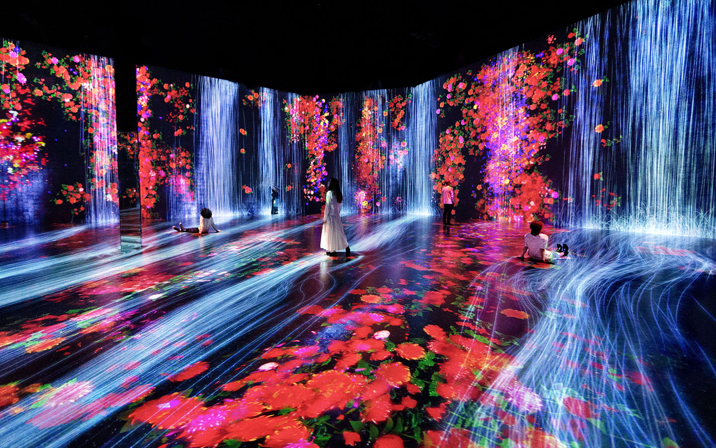 teamLab's "Flowers and People, Cannot Be Controlled"